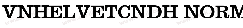 VNHelvetCndH Normal字体转换
